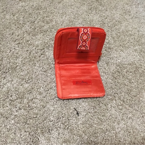 Vera Bradley Orange Patterned Women's Wallet - Picture 3 of 3